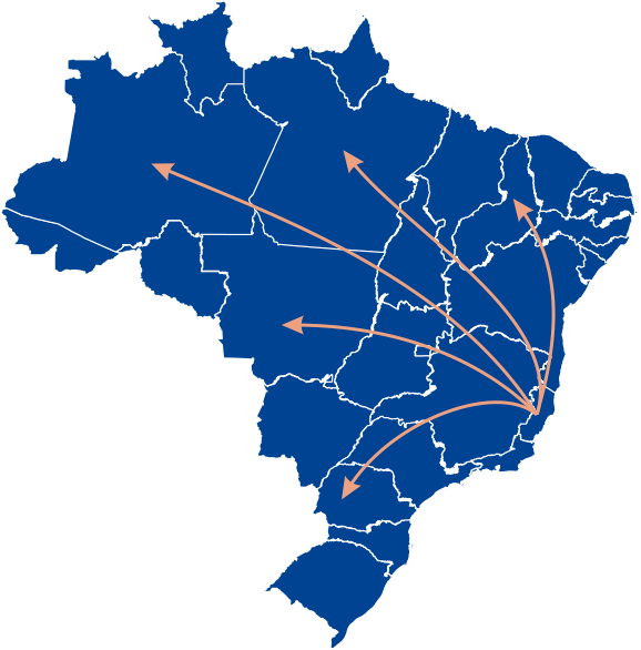 AREAS ATTEDED / MAPA