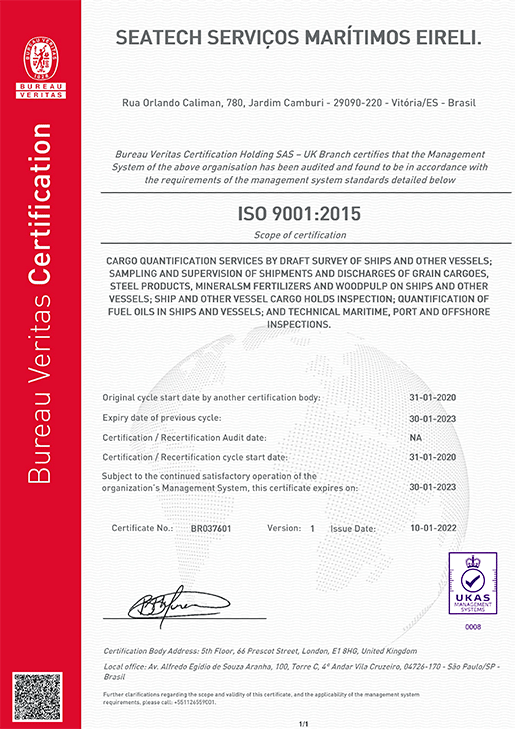 ISO 9001 2015 - SEATECH